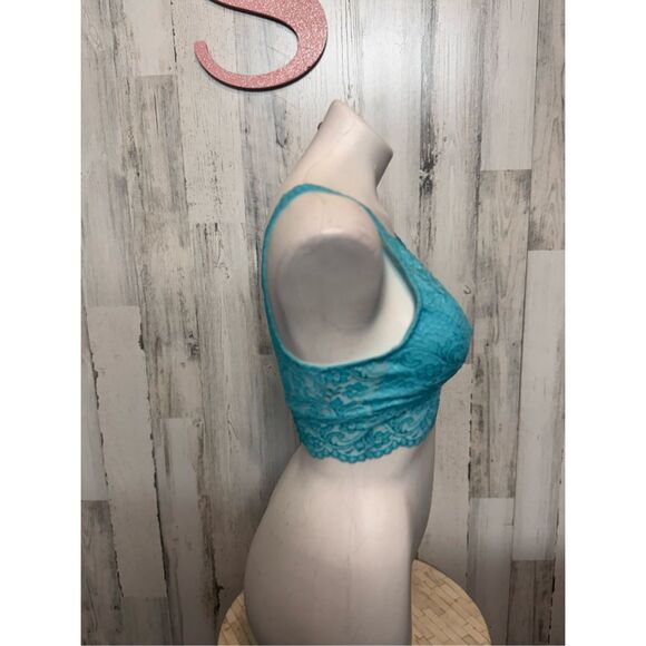 Smart & Sexy Lace Bralette Turquoise Blue Size Small - Picture 8 of 8